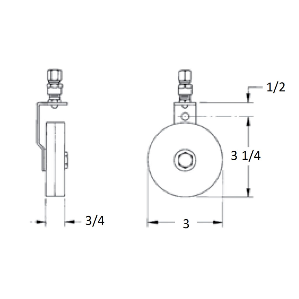 Trico Oiler Rotation Rotary Applicator - Nylon 1/4